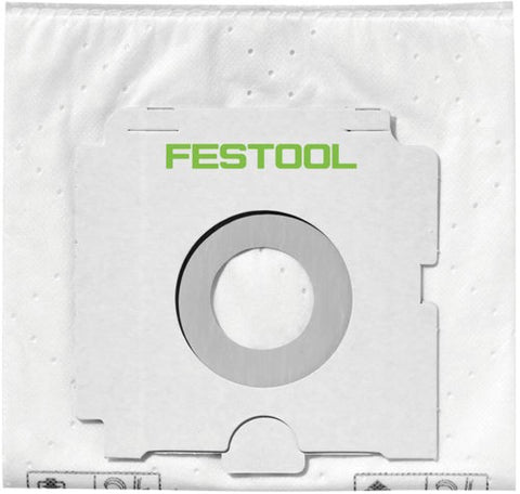 Festool CT SYS filter bag 5-pack designed for durable dust containment.