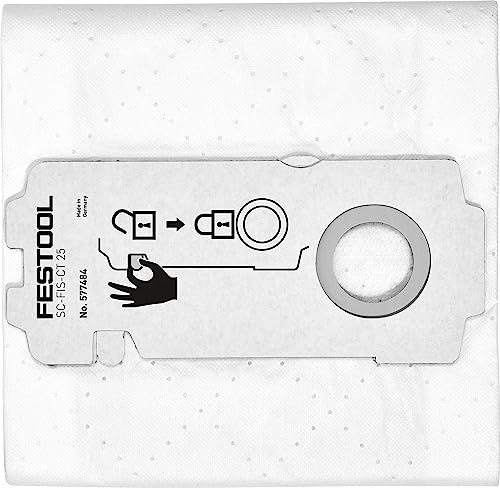 Festool CT 25 SelfClean bags optimize bag capacity and maintain strong suction.