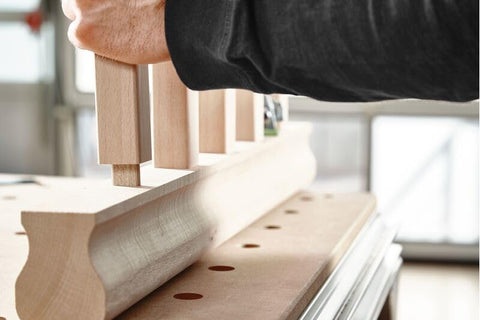 Dense beech wood offers steady support for furniture projects.