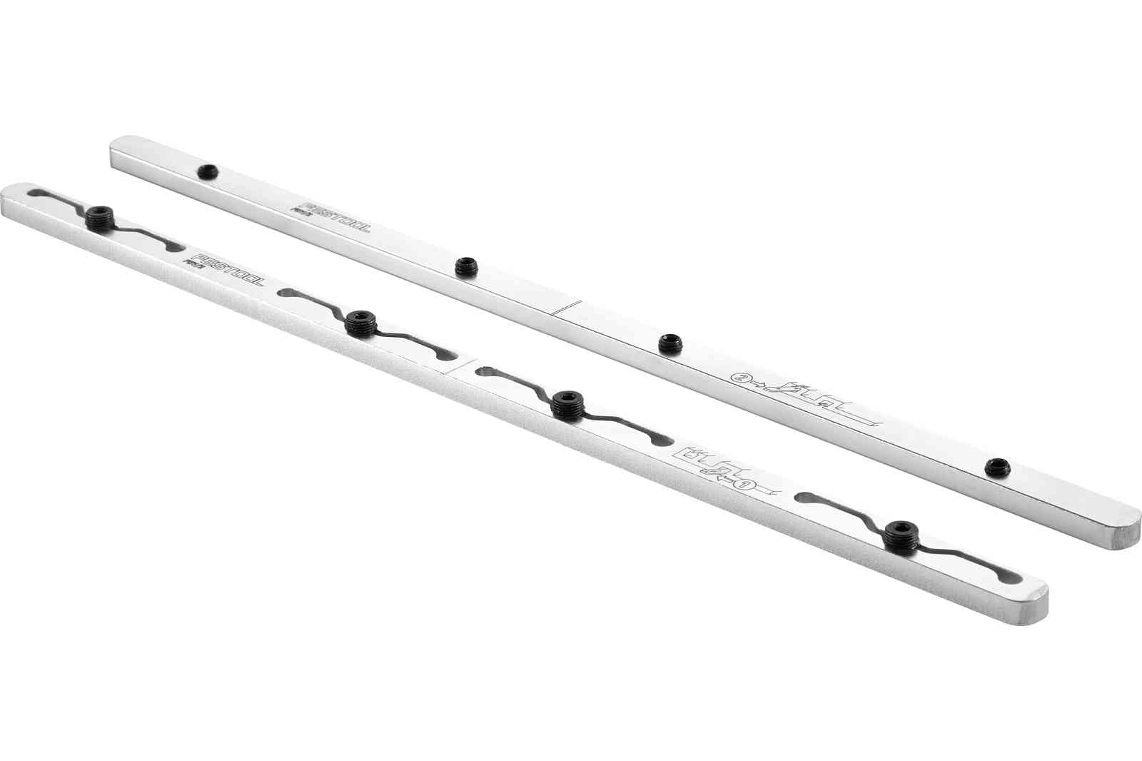 Festool FSV/2 guide rail connector aligns rails for a straight joint.