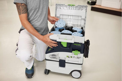 Festool Garnet D125 P120 disc for fine finishing.