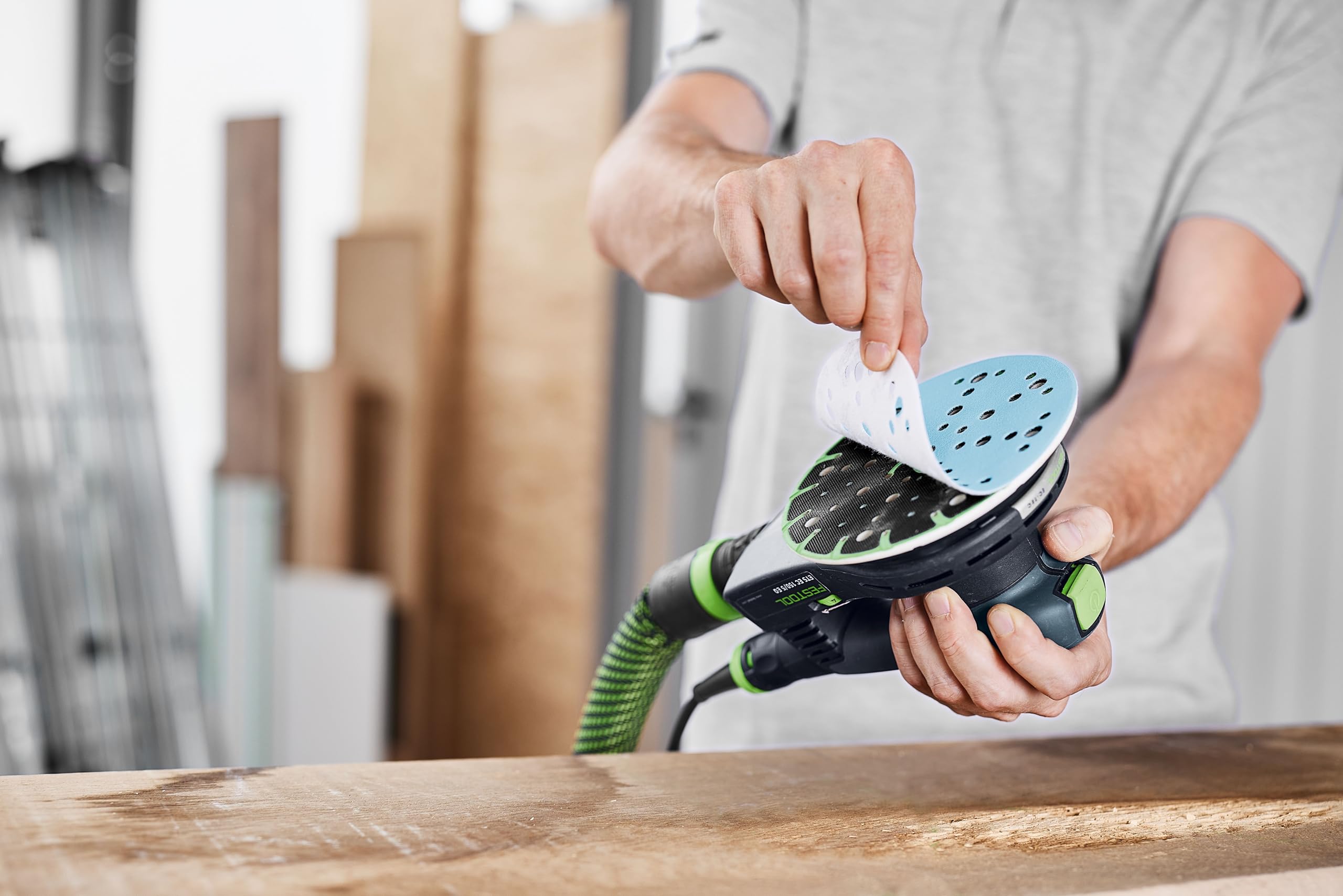 Festool Granat with Multi-Jetstream 2 for cleaner dust removal during sanding.