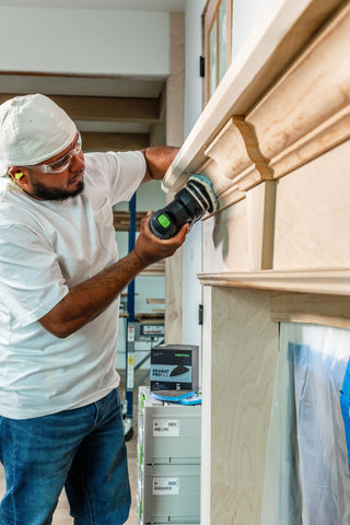 Festool Granat PRO handles corners and contours for refined profiles.