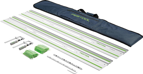 Festool FS 1400/2-KP guide rail for precise straight cuts on floors, walls, and benches.