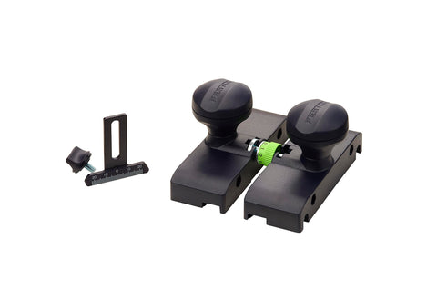 Festool guide stop 0-1 mm steps for precise cut positioning.