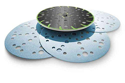 Festool RO 150 FEQ sanding pad: close-up of Multi-Jetstream 2 for excellent dust extraction