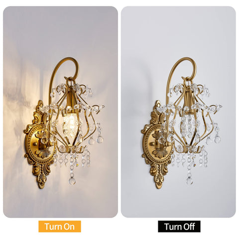 Fetason hallway ambience with elegant vintage-sconces lighting.