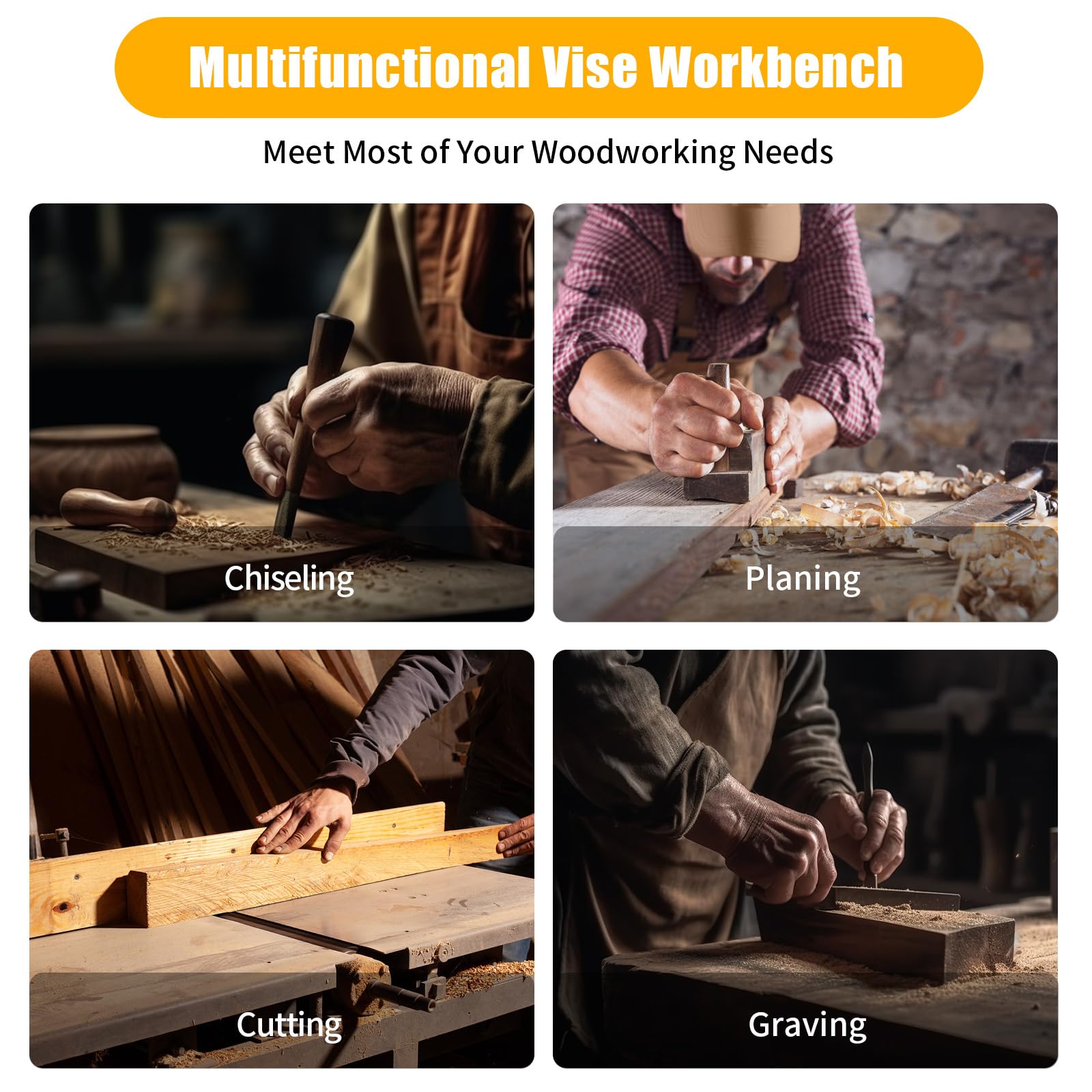 Compact Fetcoi vise mounted on a bench top for versatile workshop use