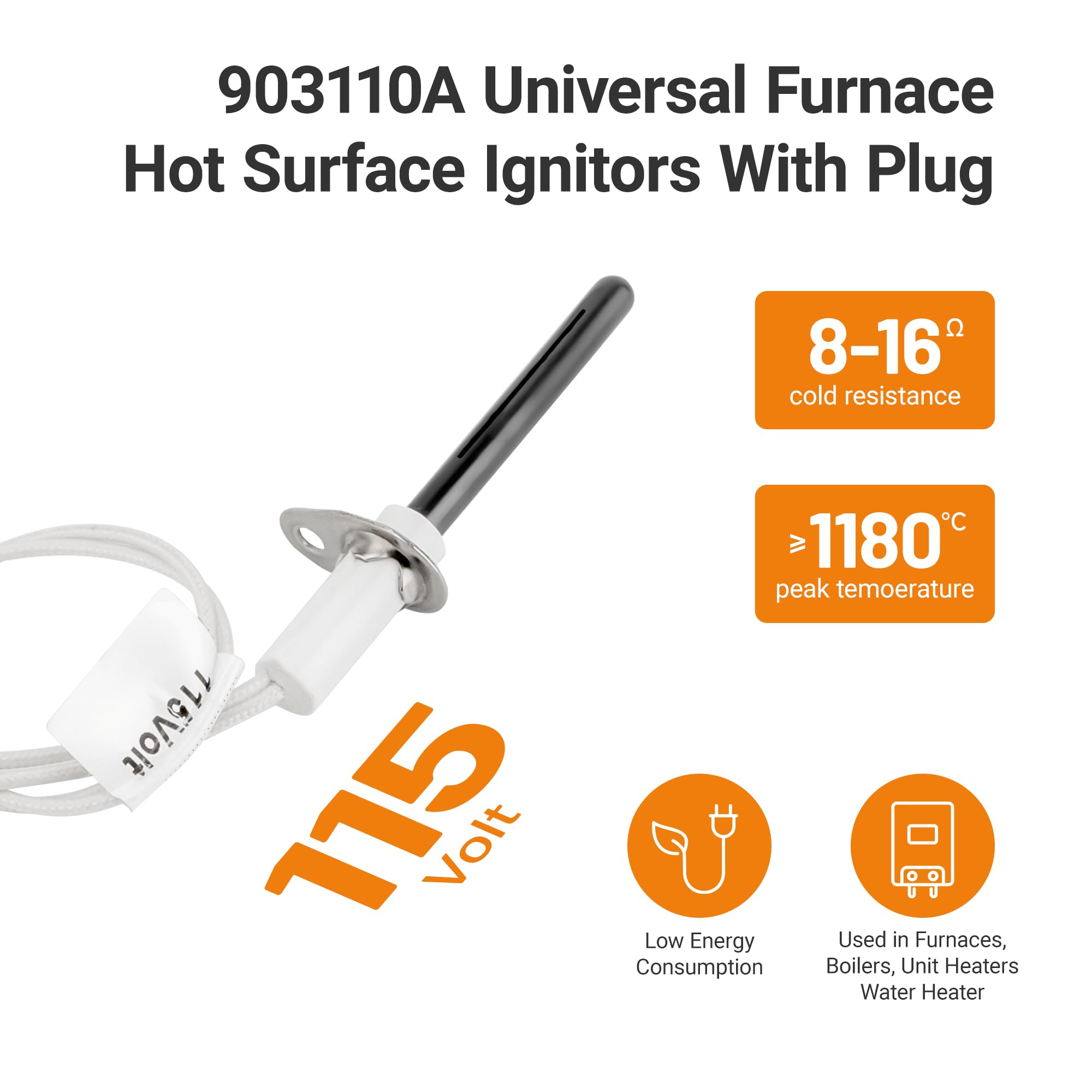 Fetechmate 903110A ceramic insulator detail for durable fit