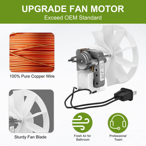 Blower wheel and motor assembly from Fetechmate for reliable airflow.