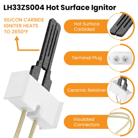 LH33ZS004 igniter compatibility with Carrier Bryant Payne Day gas dryers