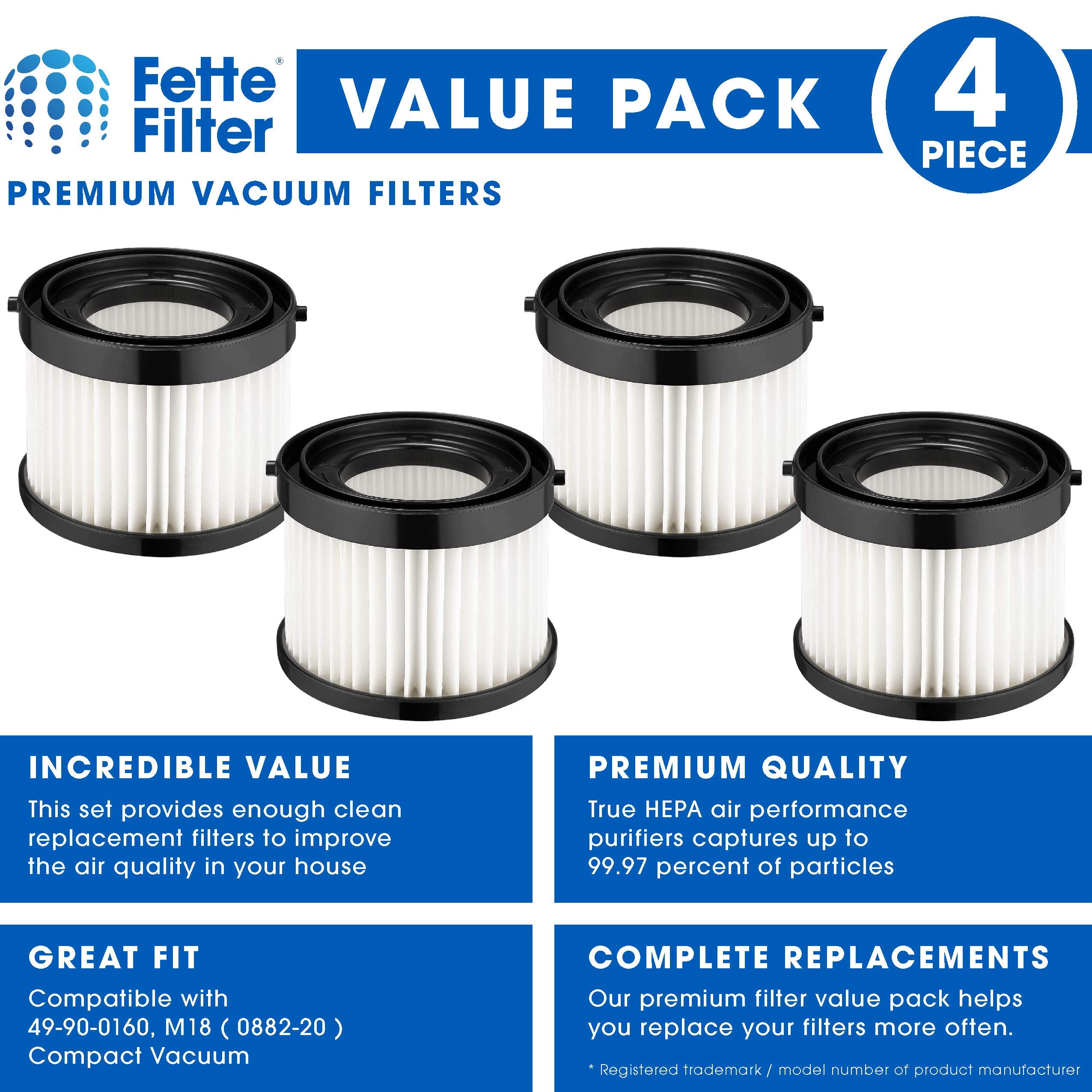 Fette Filter replacement for 49-90-0160/1951 improves air quality.