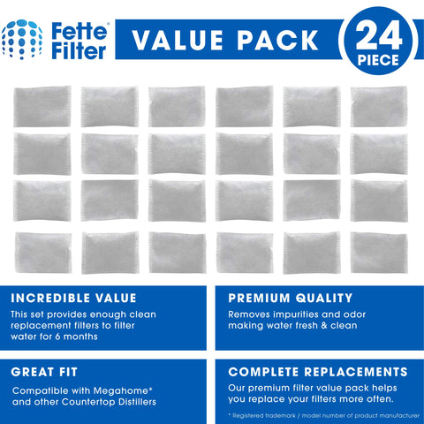 Fette Filter activated charcoal coconut shell reduces odors for crisper taste
