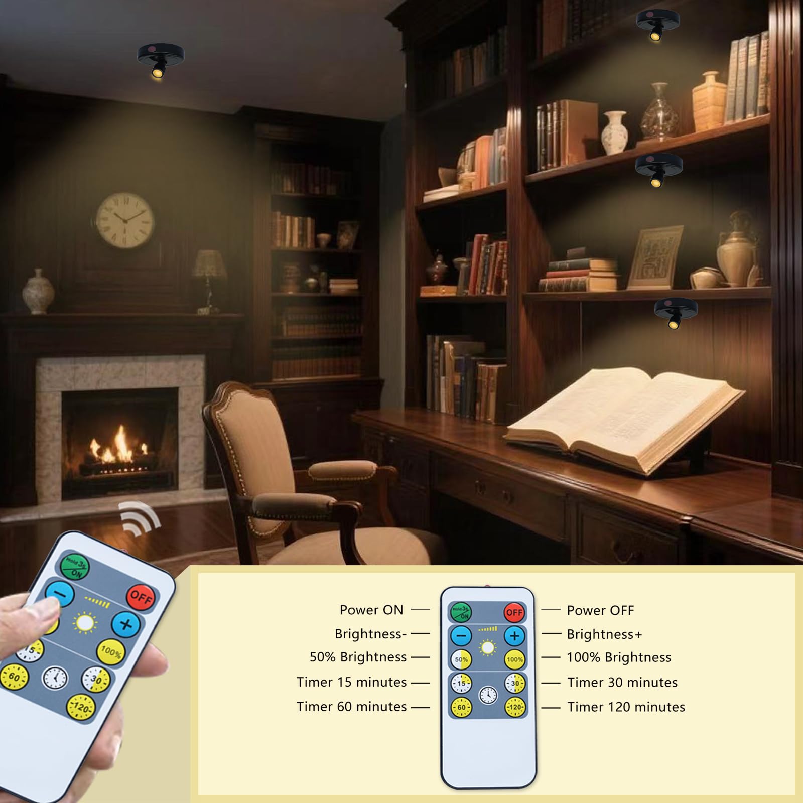 FFKWLTONG artwork wall light enhances paintings with 3000K glow.