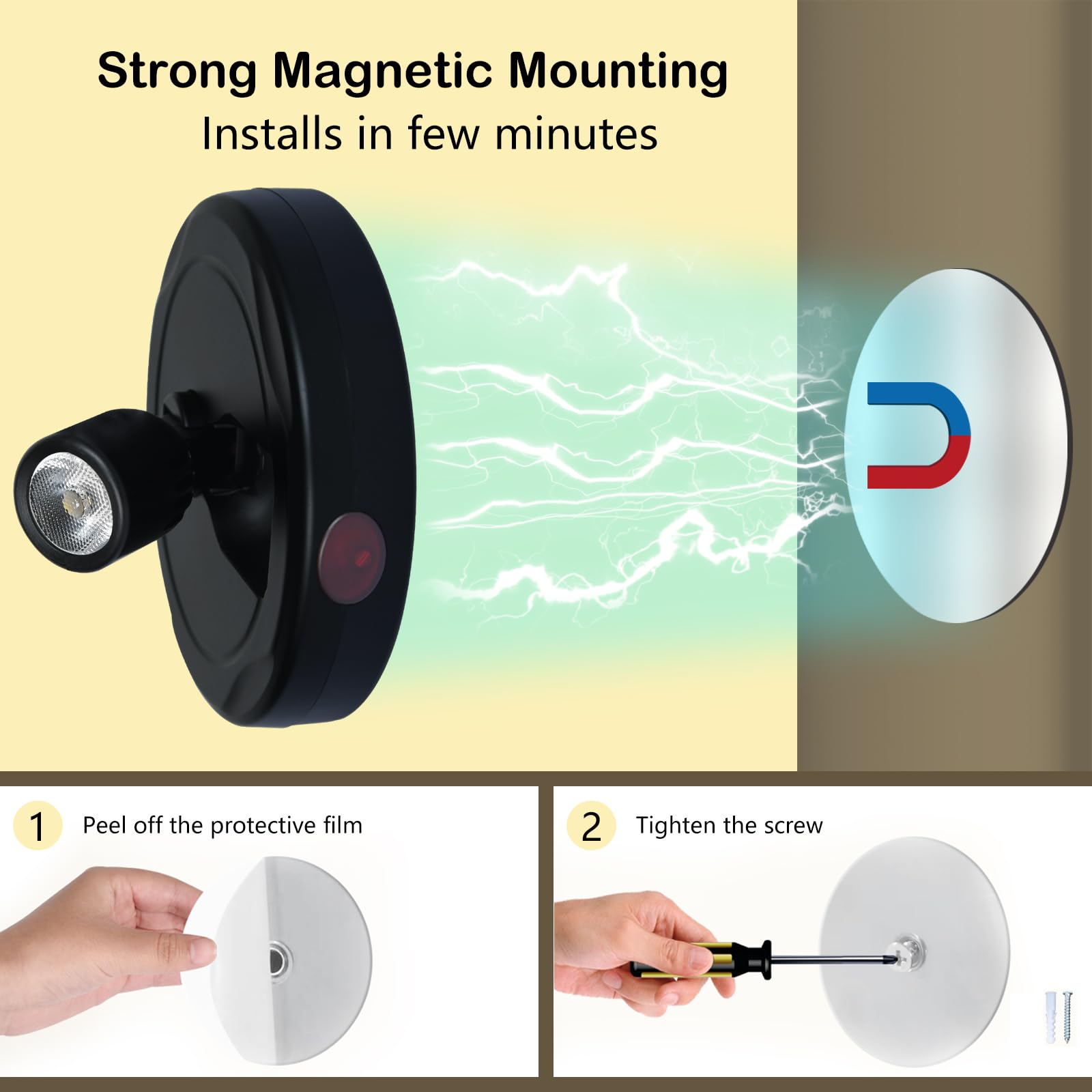 FFKWLTONG compact spotlight suits closets, shelves, and displays.