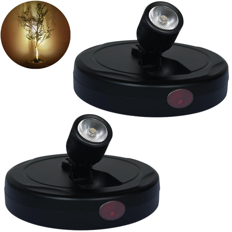 FFKWLTONG LED Spotlight Indoor 2Pack highlights artworks and plants with adjustable warm light.