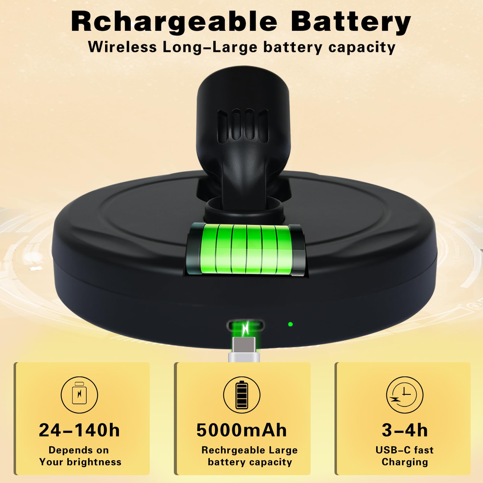 FFKWLTONG magnetic back wall spotlight for quick, tool-free installation.