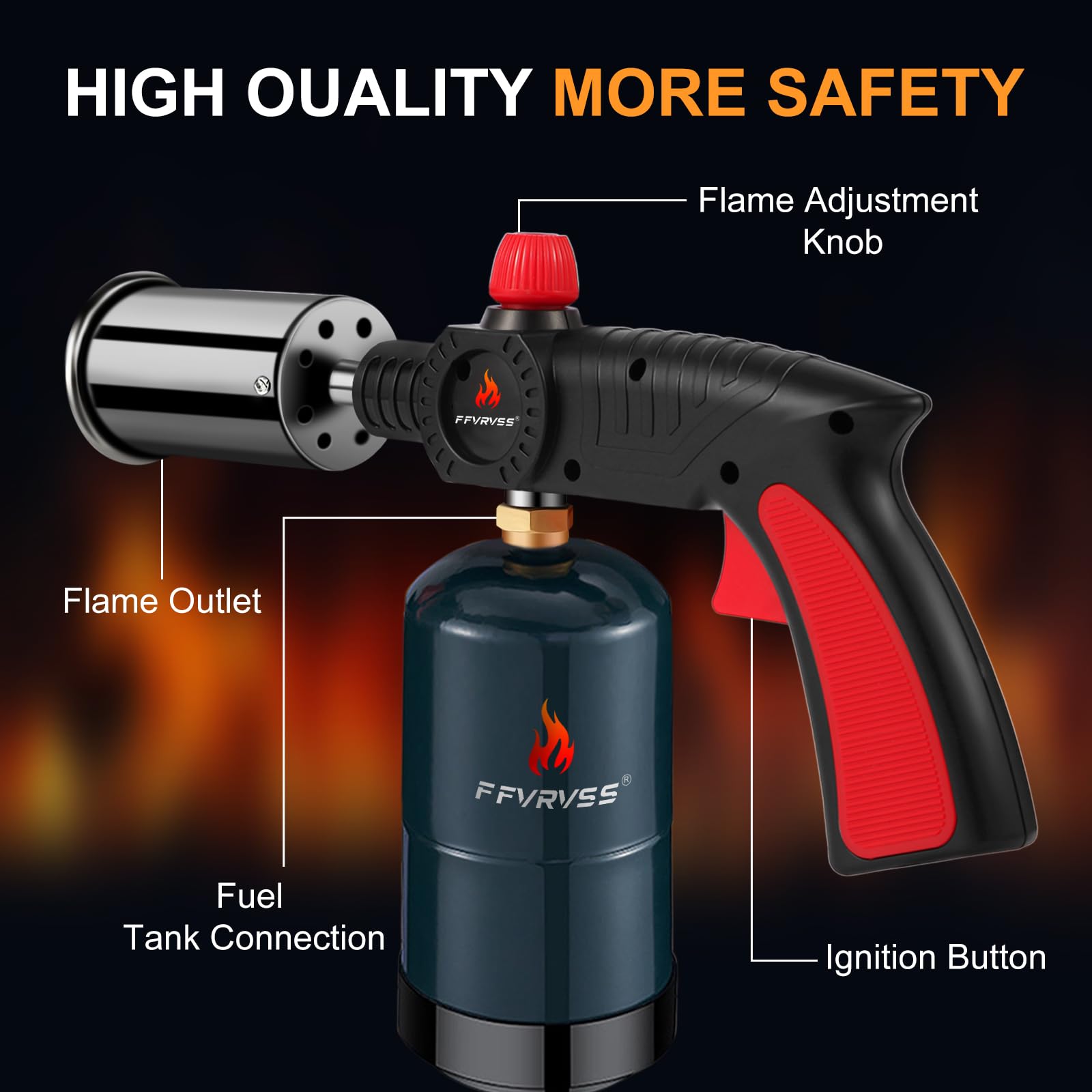 FFVRVSS sous vide torch adds crust to meat via quick sear.