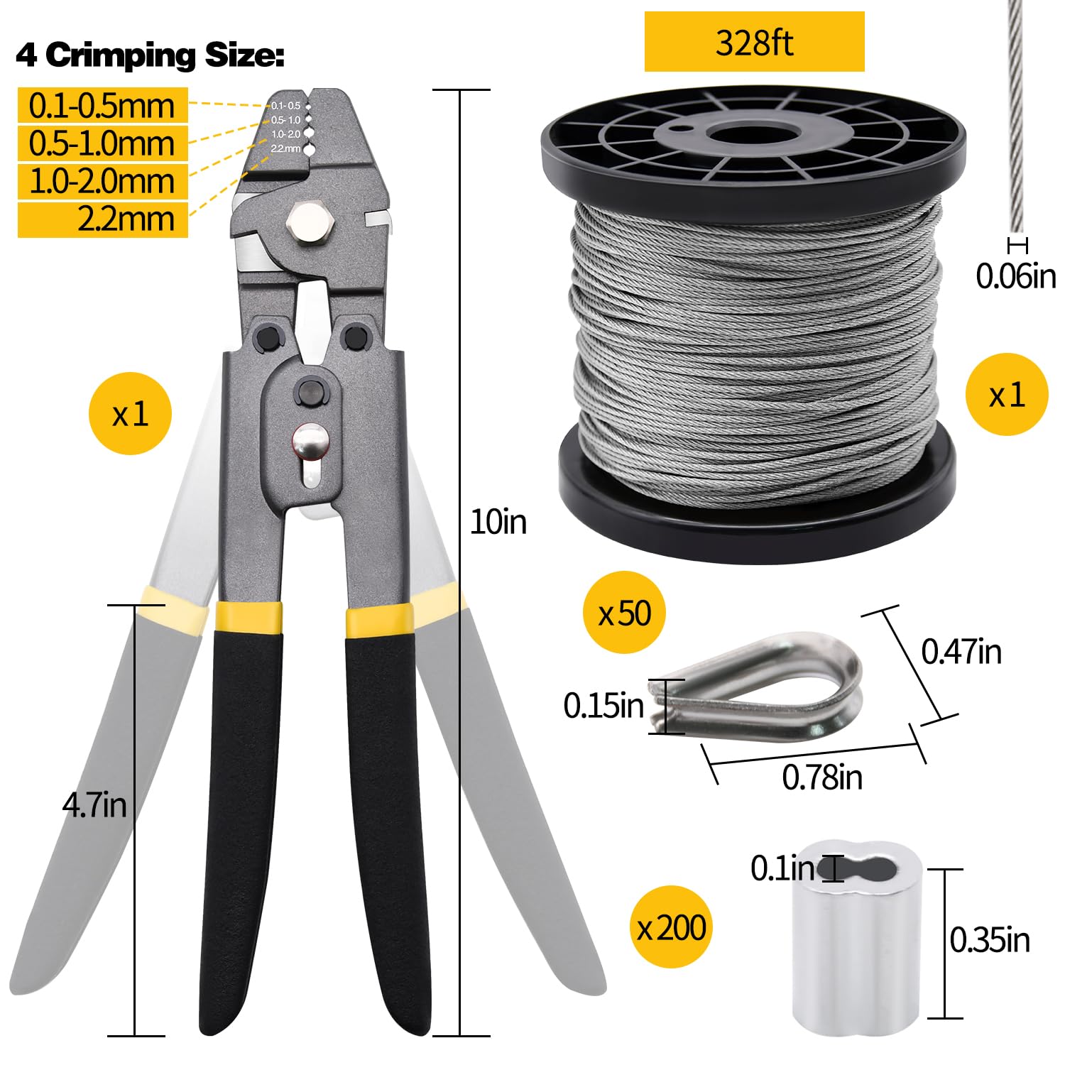 FGBNM heavy-duty crimping pliers for secure cable work