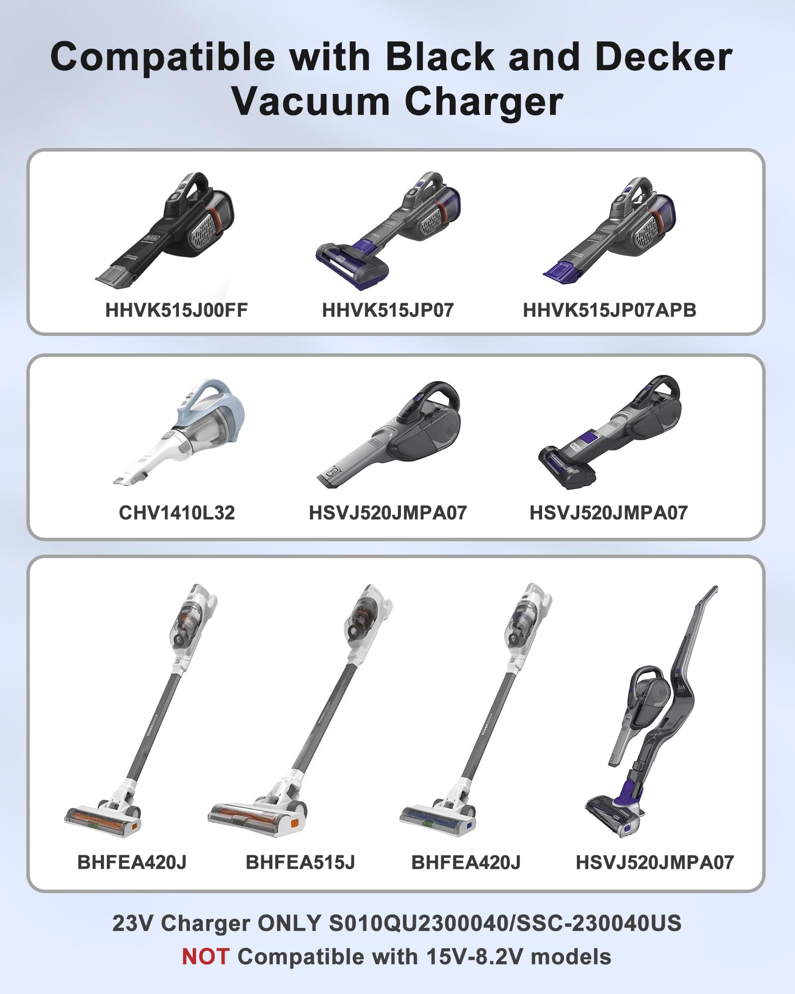 FGIEU Dustbuster charger with long cable for easy reach and flexible placement.