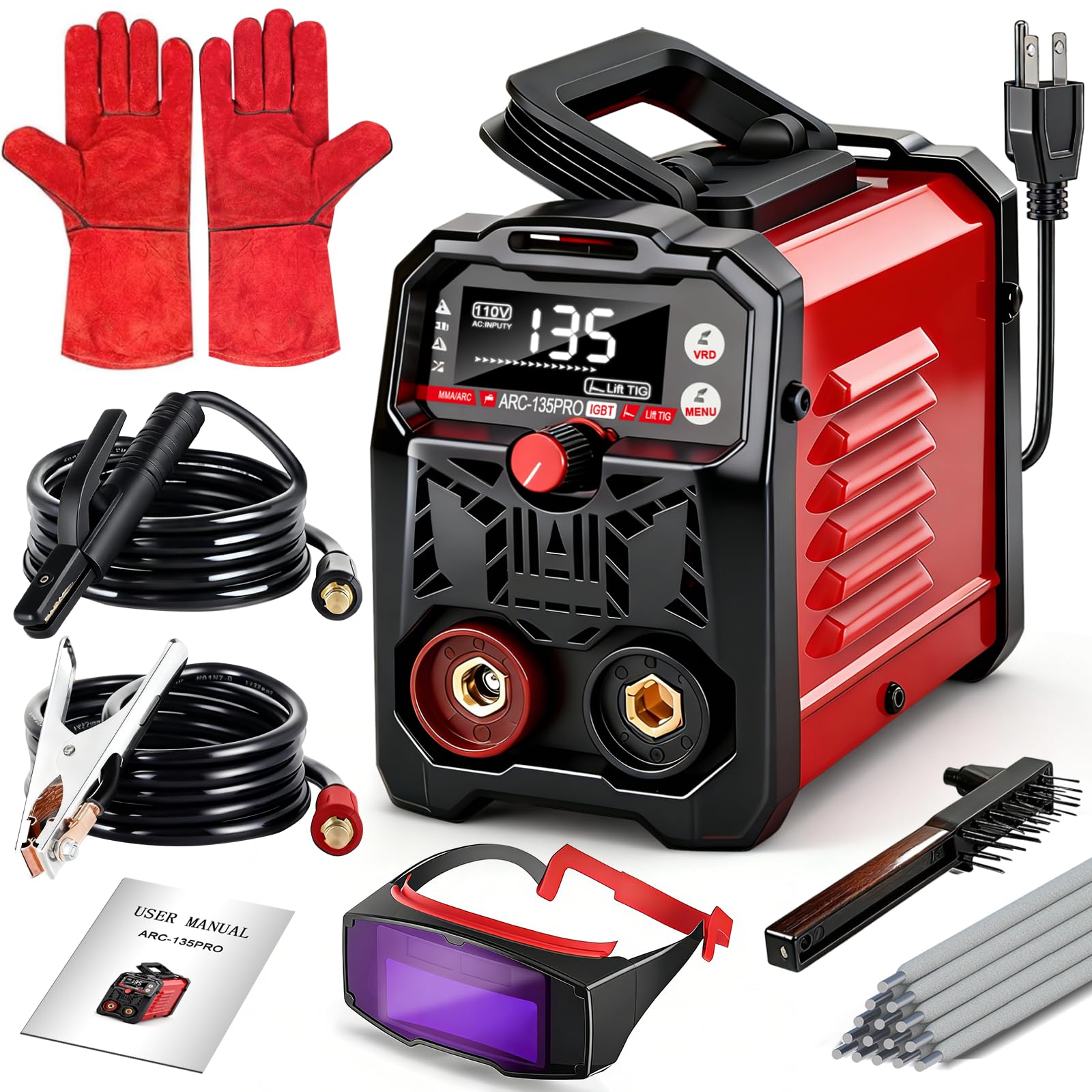 FGRSRZ 110V portable welder front view for compact DIY projects.