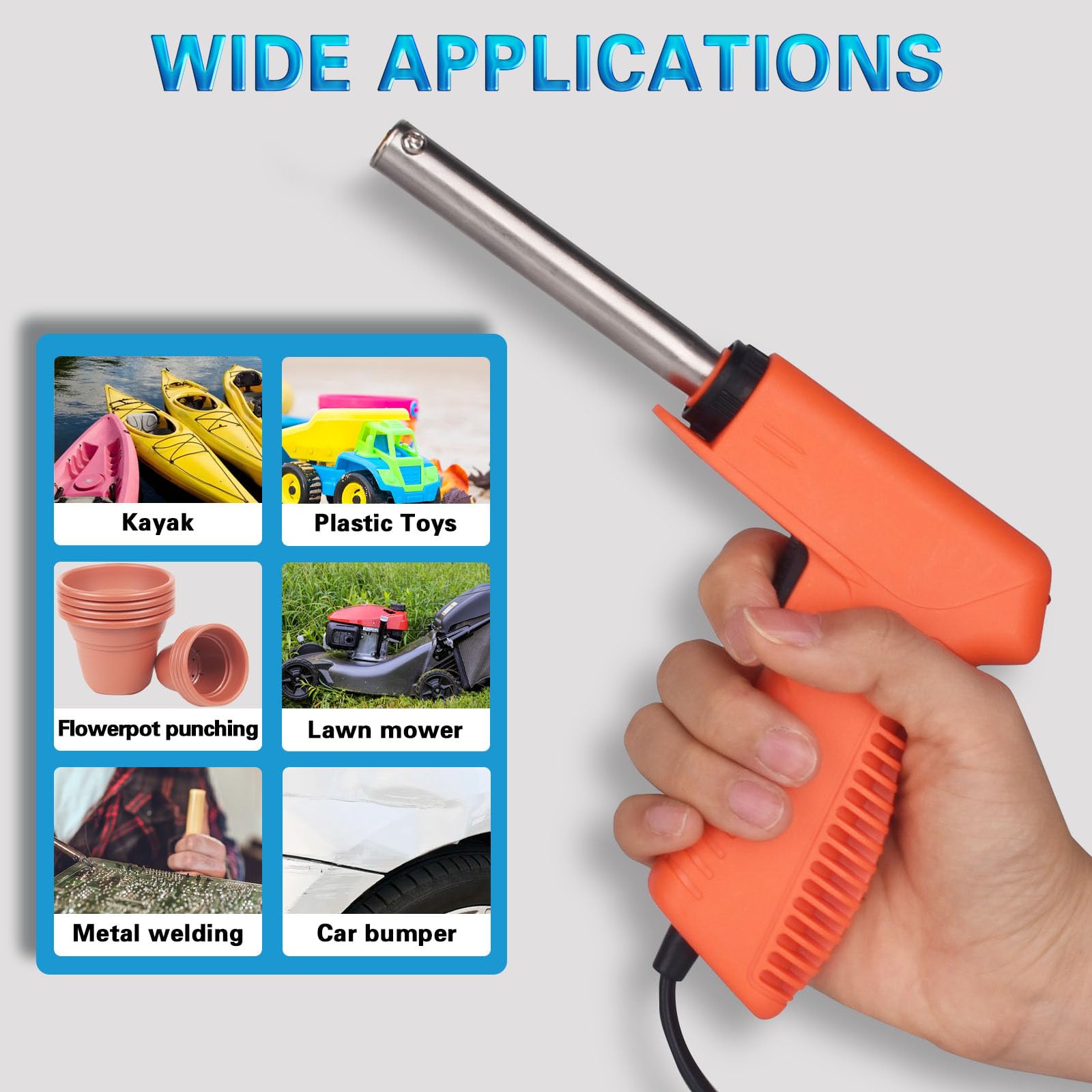 FGRSRZ bumper and kayak repair example showing extended lifespan