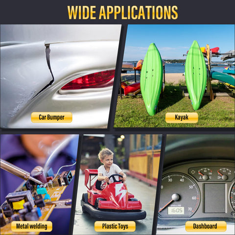 FGRSRZ applications across cars and kayaks demonstrate versatile repair potential.