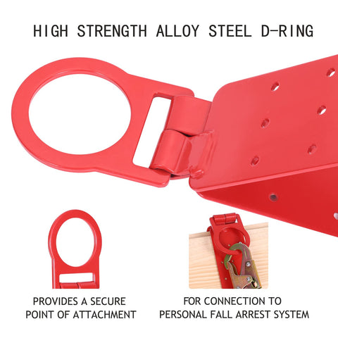 FHFallArrest D-ring secures fall arrest systems on sloped roofs.