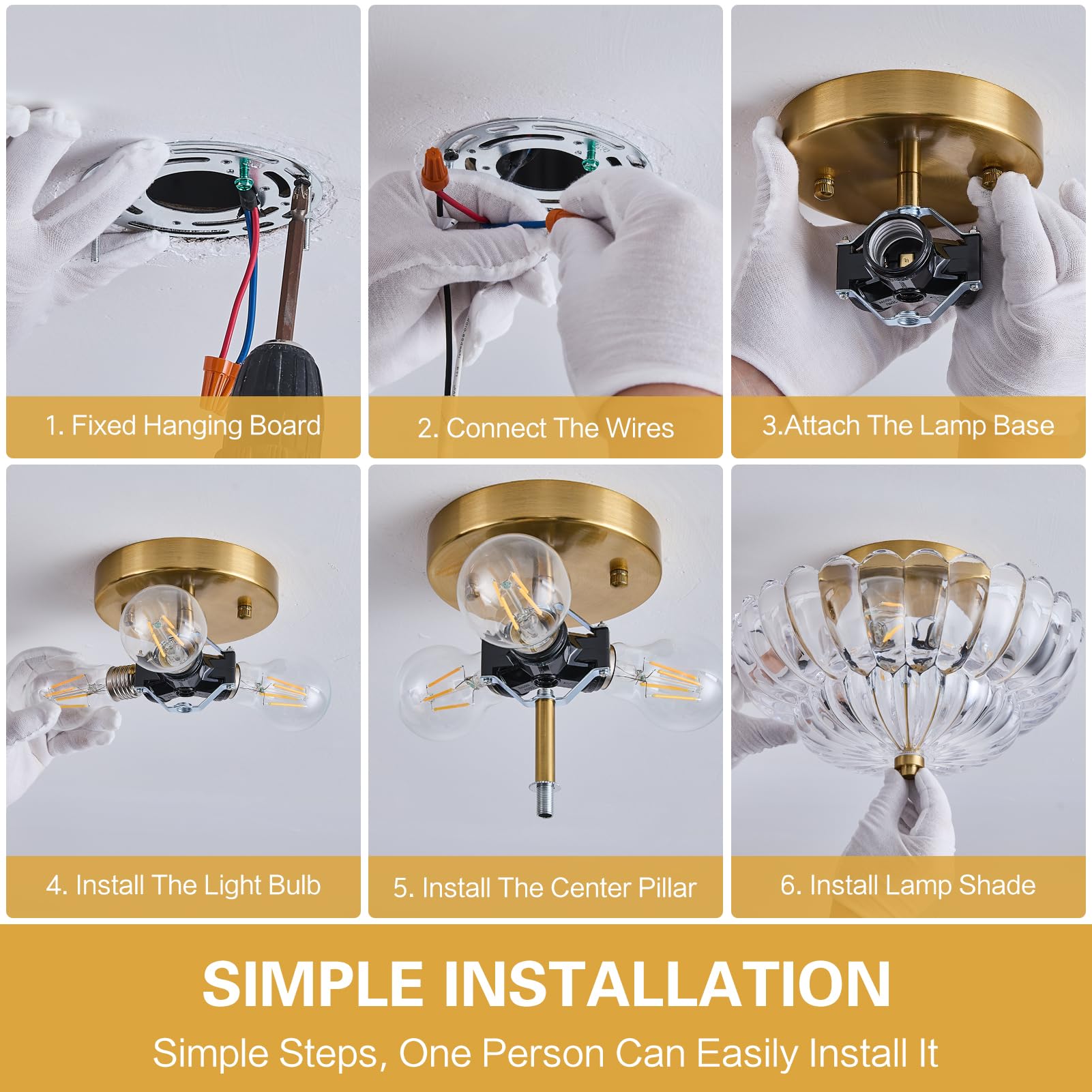 FHKLZCI compact fixture size 11.8 inches suitable for small to medium rooms