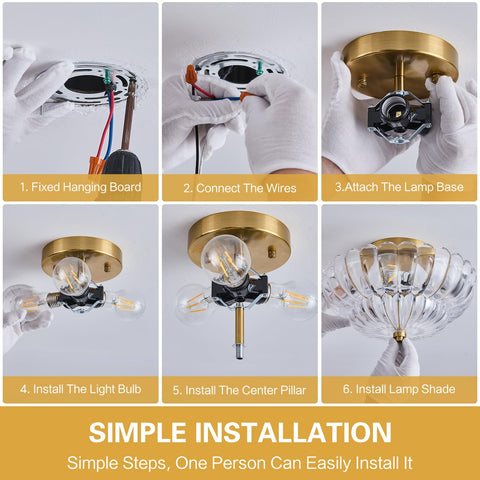 FHKLZCI compact fixture size 11.8 inches suitable for small to medium rooms