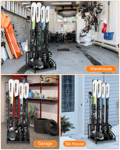 FHXZH ski storage rack easy to assemble with clear instructions.
