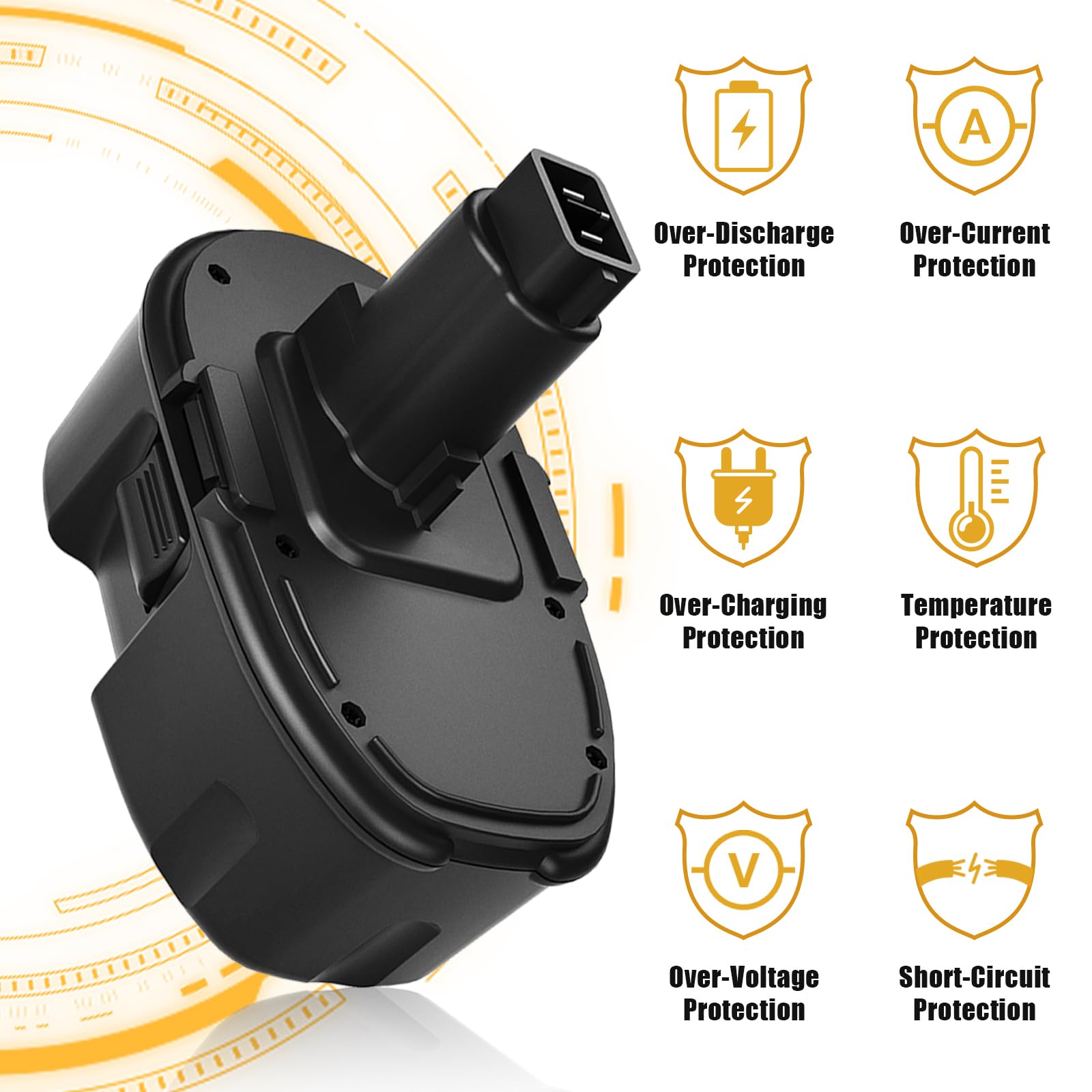 Fhybat battery features built-in air cooling to reduce overheating.