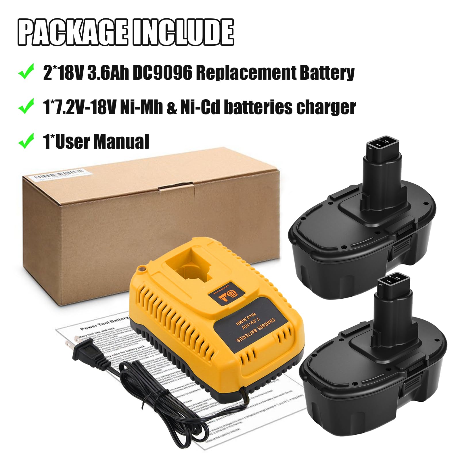 Fhybat-compatible tools illustration showing broad compatibility with DeWalt gear.