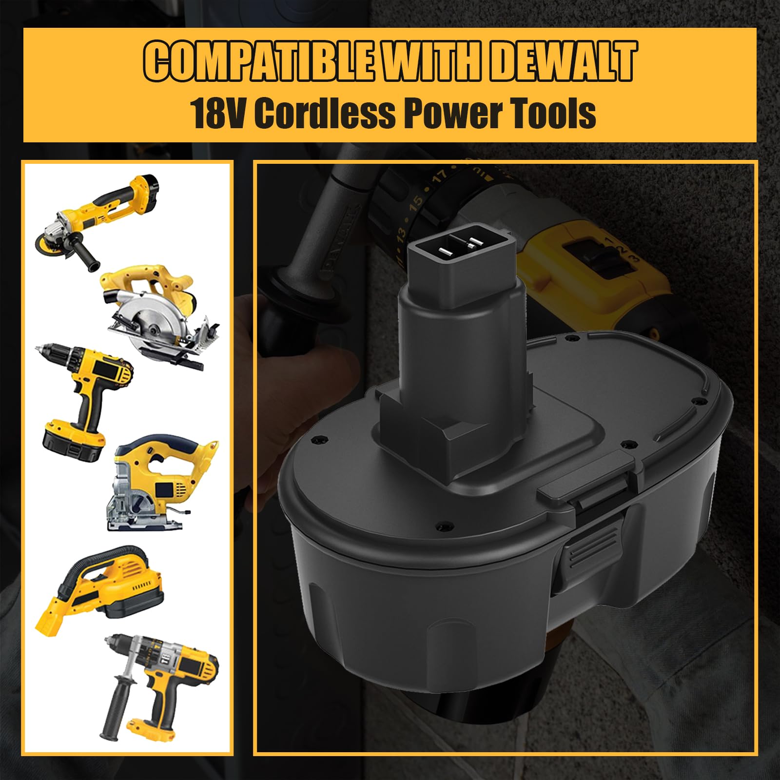 Fhybat DC9310 charger compatible with 7.2-18V Ni-Cd/Ni-Mh batteries.