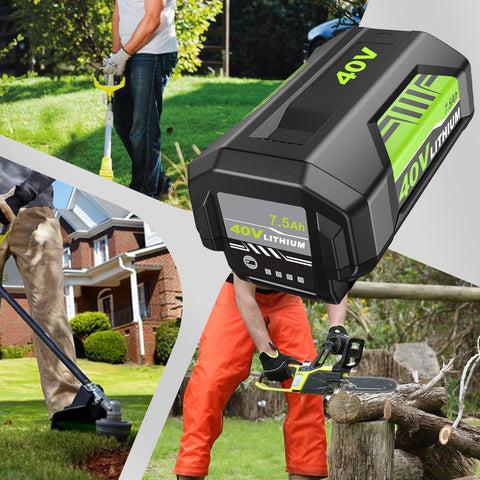 Fhybat replacement battery pack designed for Ryobi 40V tools.