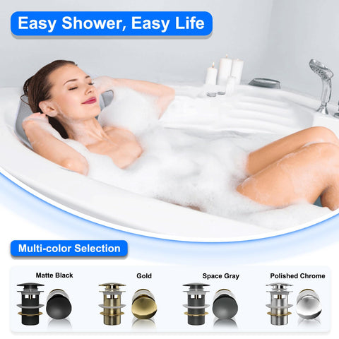Fibetter freestanding tub installation view showing seamless integration.