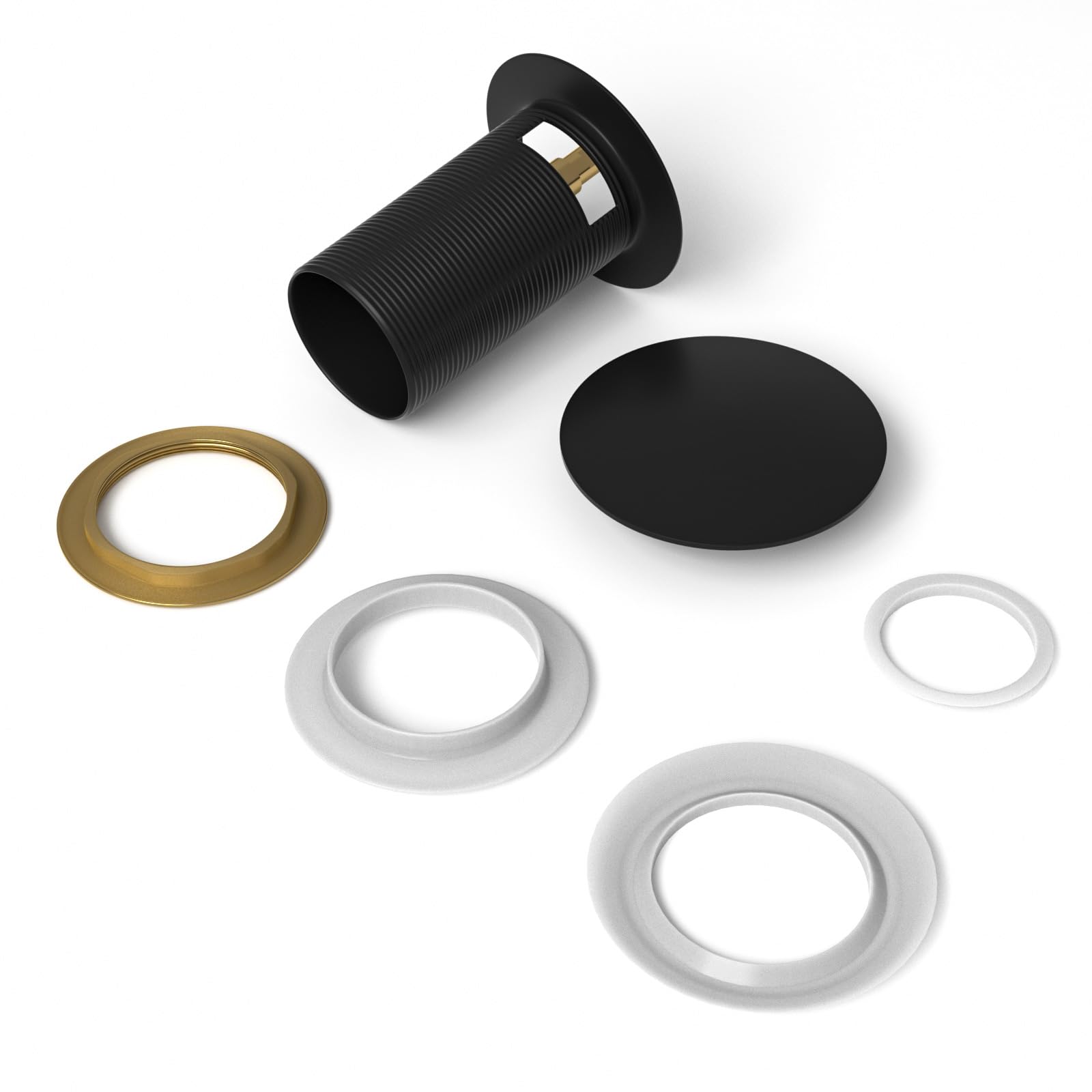 Fibetter pop-up drain fits US NPSM 1-1/2-inch thread.
