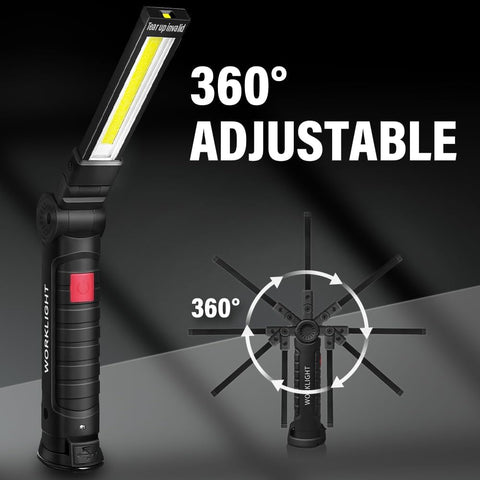FIBRAVE LED work light featuring high and low modes for versatile brightness