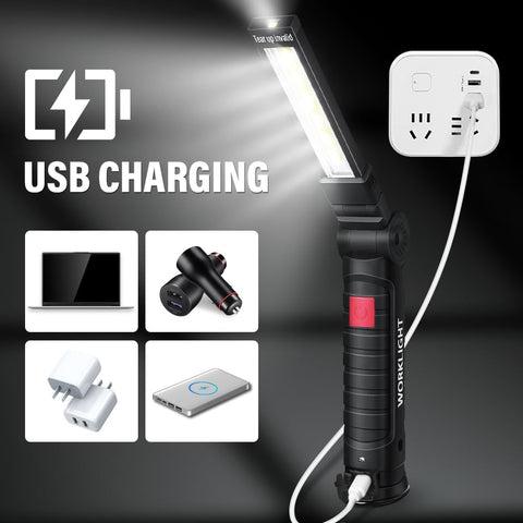 FIBRAVE LED work light with red warning mode for visibility