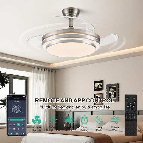FIDGRA three color temperature options for mood lighting in a room.