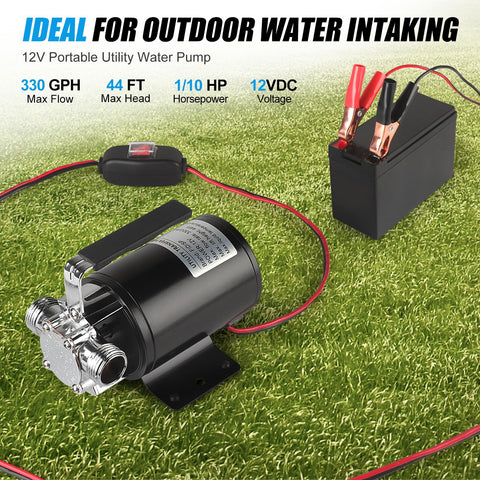 FIDISP transfer pump with two 6 ft hoses for versatile setup