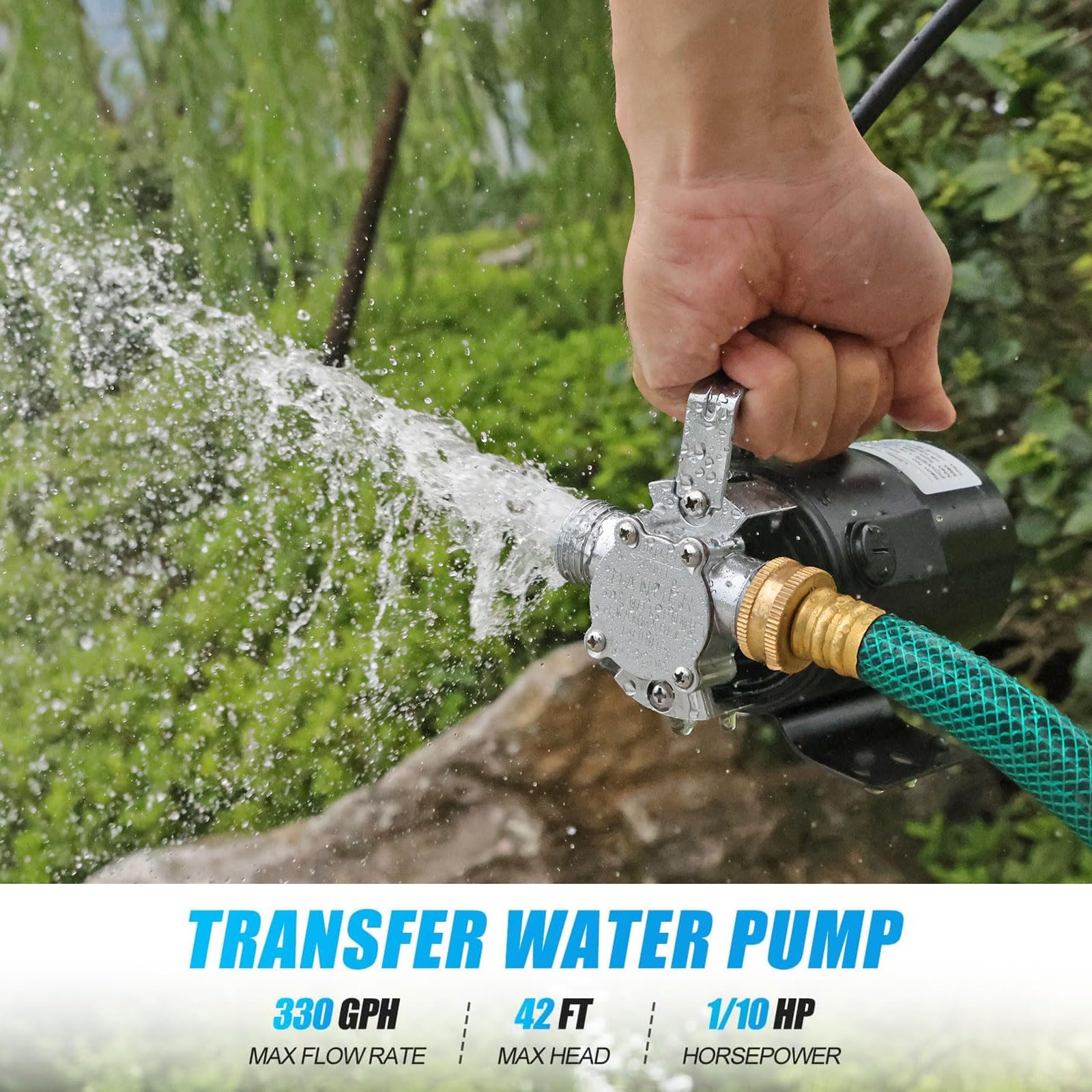 FIDISP Water Transfer Pump hose assembly provides versatile suction and discharge options.