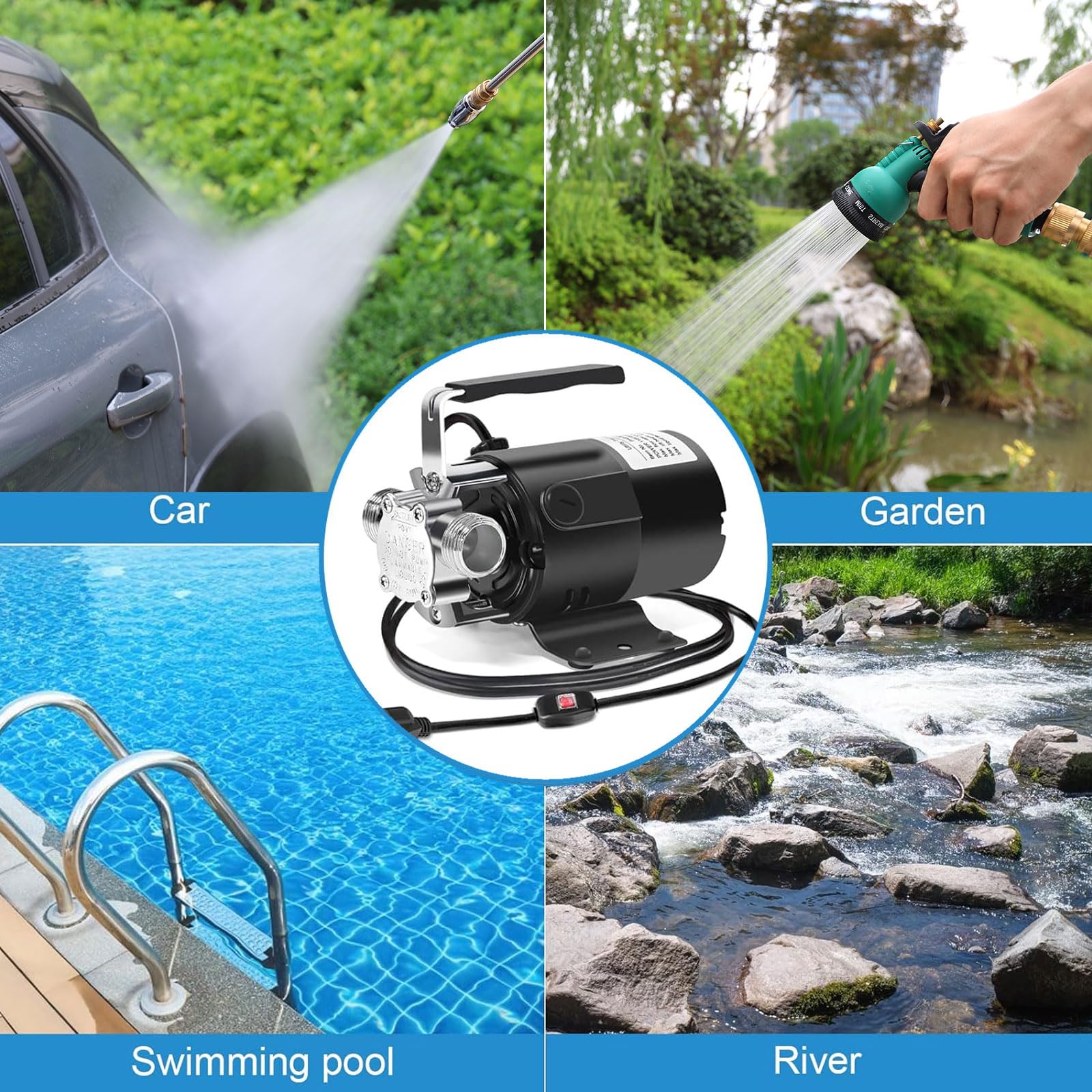 FIDISP durable zinc alloy pump body resists corrosion for longer life.