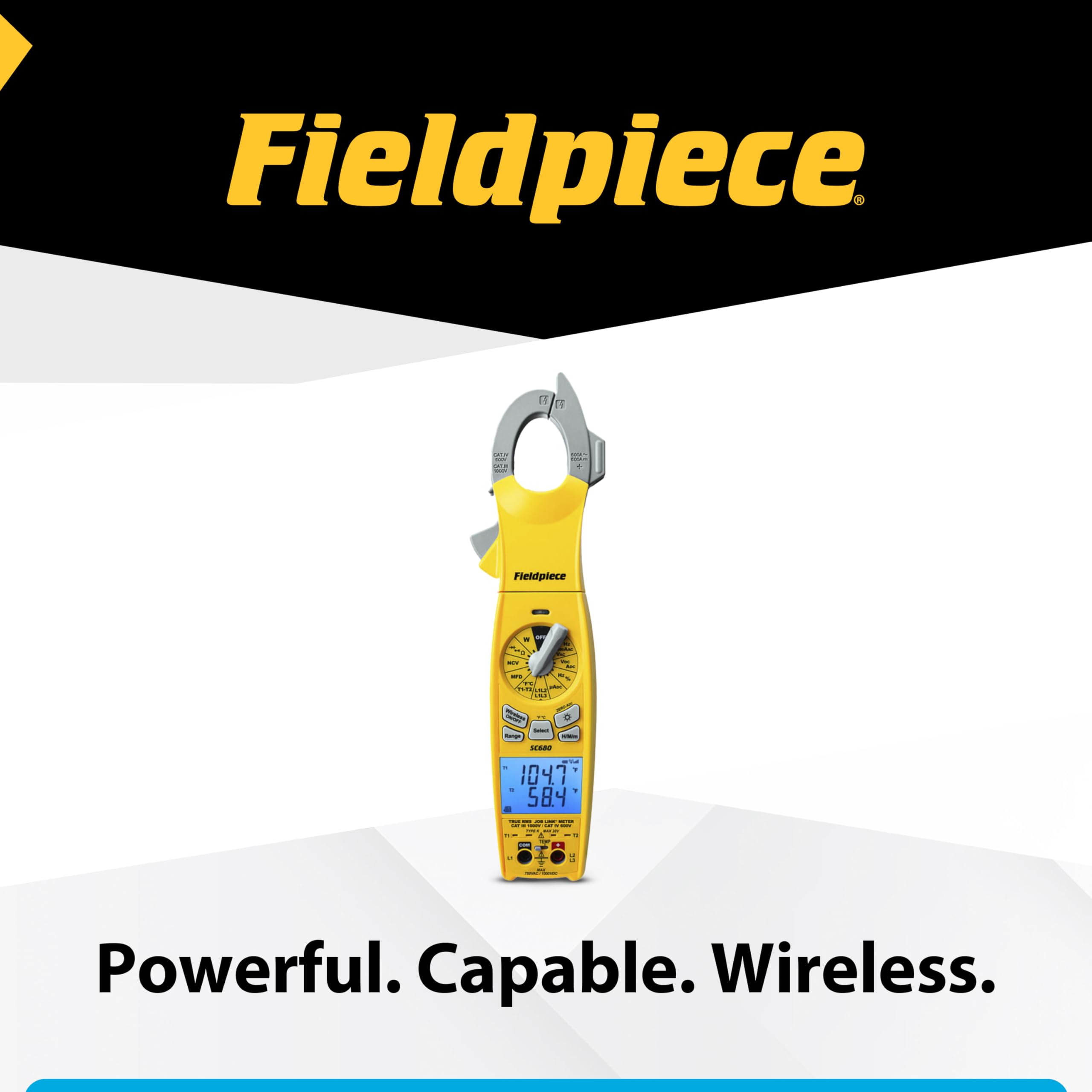 Fieldpiece SC680 HVAC professional tools ready for on-site testing and documentation.