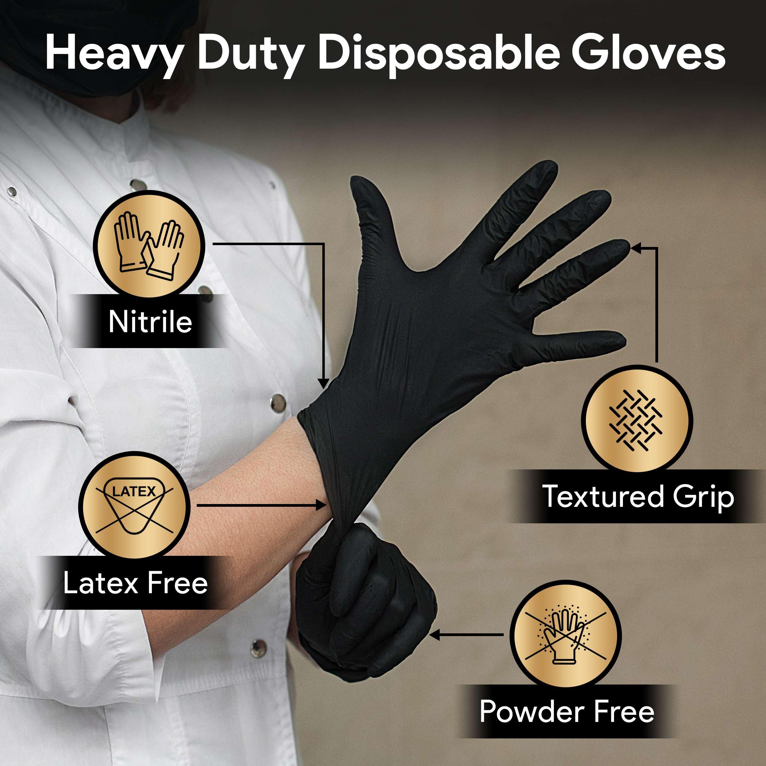 FifthPulse 6 Mil medical exam-grade gloves for reliable protection