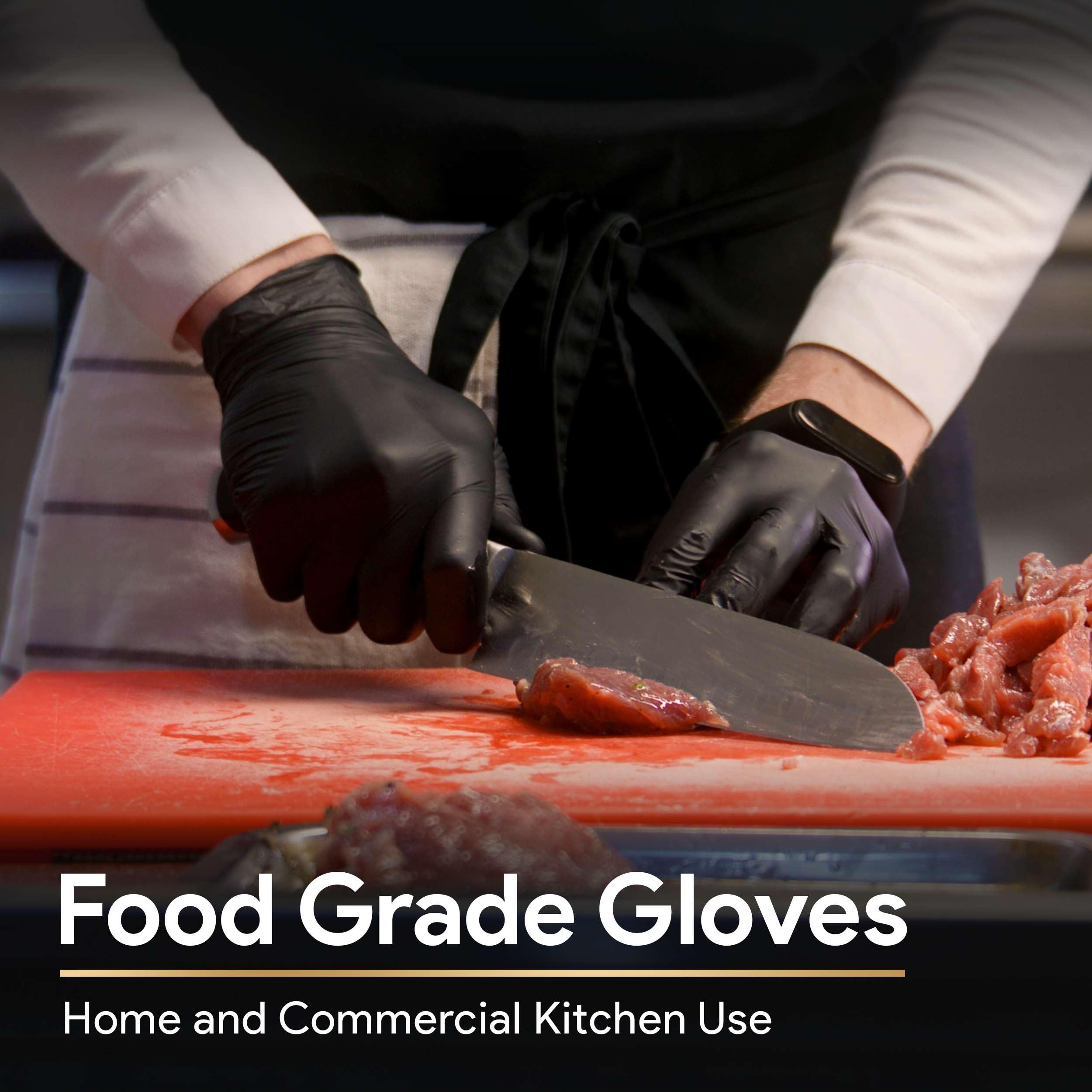 FifthPulse chemical-resistant nitrile gloves for handling chemicals.