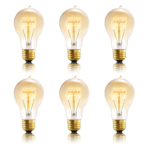 Figame A19 incandescent bulb with amber glass for warm ambience
