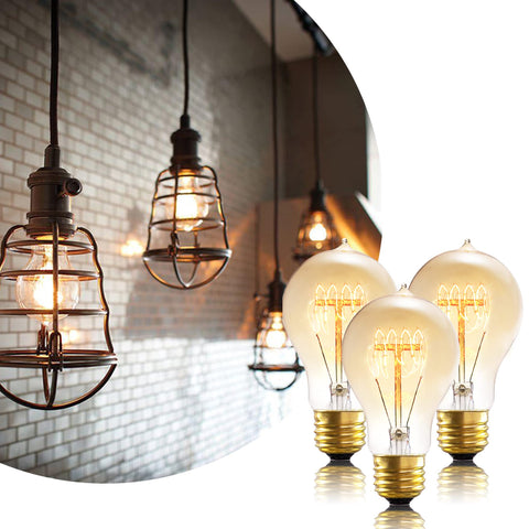 Figame antique retro-style incandescent bulb with squirrel cage filament