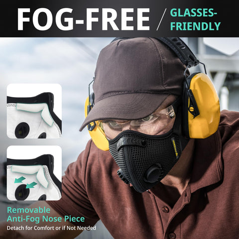 FIGHTECH dust mask three sizes ensure versatile fit for adults
