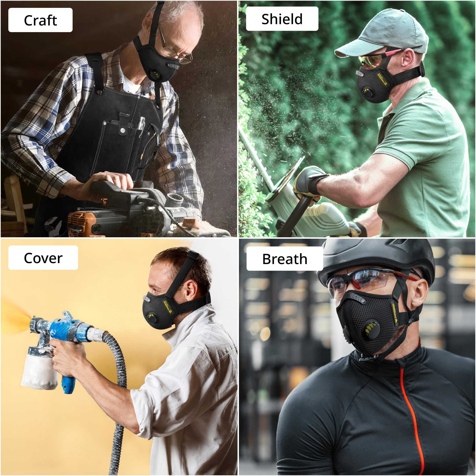 FIGHTECH mask available in three sizes for a tailored fit